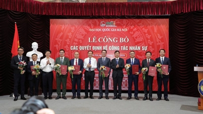 De Nationale Universiteit van Hanoi benoemt een reeks rectoren: het zijn gerenommeerde professoren en universitair hoofddocenten, van wie velen in het buitenland hebben gestudeerd.
