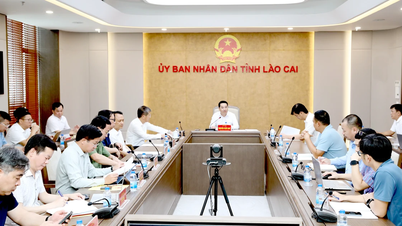 ประธานคณะกรรมการประชาชนจังหวัดเหงียน ตวน อานห์ ทำงานร่วมกับภาคธุรกิจในการวิจัยโครงการลงทุนในจังหวัดลาวไก