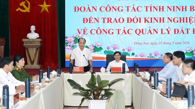 Město Dong Nai sdílí své zkušenosti s budováním pozemkové databáze s provincií Ninh Binh.