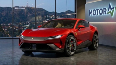 A Ferrari lança oficialmente seu primeiro supercarro elétrico.