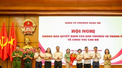 La camarada Do Thi Lan Huong ocupa el cargo de Secretaria del Comité del Partido del distrito de Ngoc Ha.