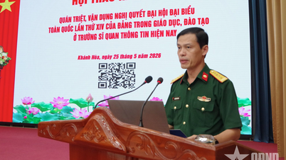 សាលាមន្រ្តីសញ្ញាបានរៀបចំសិក្ខាសាលាវិទ្យាសាស្ត្រមួយស្តីពីការអនុវត្តសេចក្តីសម្រេចរបស់សមាជបក្សលើកទី ១៤ ទៅក្នុងការអប់រំ និងបណ្តុះបណ្តាល។