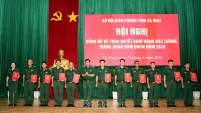 ទាហានជំនាញចំនួន ៤៦ នាក់នៃកងការពារព្រំដែនកាម៉ៅត្រូវបានតម្លើងឋានៈ។