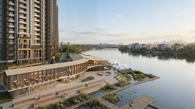 Η Charmora City αναδημιουργεί την τέχνη της αυθεντικής ιαπωνικής κολύμβησης με μεταλλικά στοιχεία στη Νότια Να Τρανγκ.