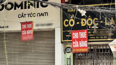 Di sebalik papan tanda "Untuk Disewa" yang padat di jalan-jalan utama Hanoi.