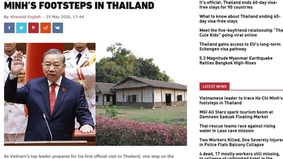 Akhbar-akhbar Thailand menulis tentang lawatan Setiausaha Agung dan Presiden To Lam.