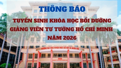Annuncio delle iscrizioni al Corso di formazione per docenti del Pensiero di Ho Chi Minh del 2026.