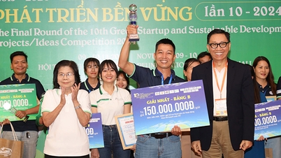 Dong Thap vince il primo premio al concorso per idee e progetti di startup ecocompatibili.