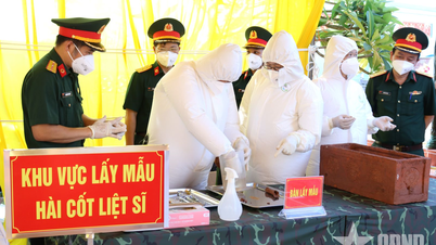 Wilayah Lang Son sedang melaksanakan pensampelan DNA bagi jenazah syahid yang tidak dikenali.