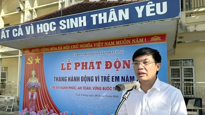 Vinh Tuong kommun lanserar månaden för barns handlingar 2026.