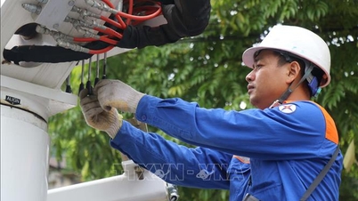 Lao Cai sørger for sikkerheten til strømforsyningssystemet i den varme årstiden.