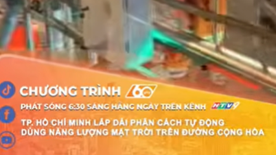 Bandar Raya Ho Chi Minh memasang pembahagi lalu lintas automatik berkuasa solar di Jalan Cong Hoa.