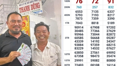 Güney Vietnam piyangosunda 16 milyar VND kazanan Song Doc haliçindeki müşteri tespit edildi.