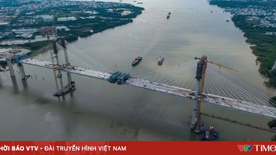 Mempercepatkan pembinaan jambatan Phuoc Khanh, melengkapkan "pautan" lebuh raya Ben Luc - Long Thanh.