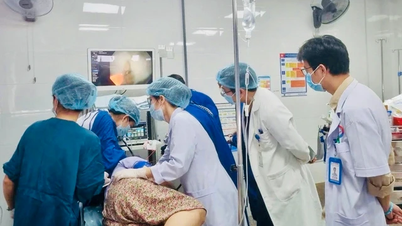 Gắp thành công mảnh xương đâm xuyên thành thực quản cụ bà