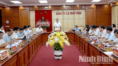 Đoàn công tác của Ban Thường vụ Tỉnh ủy làm việc với Thường trực Đảng ủy các xã thuộc nhóm 5