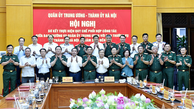 Review of the implementation of the coordination regulations between the Standing Committee of the Central Military Commission and the Standing Committee of the Hanoi City Party Committee.