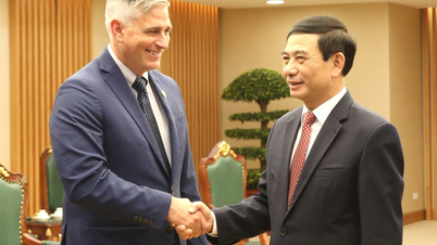 Jeneral Phan Van Giang menerima delegasi ahli Kongres AS.