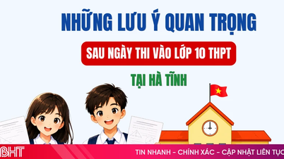 [Infografica] Note importanti dopo l'esame di ammissione alla decima classe ad Ha Tinh