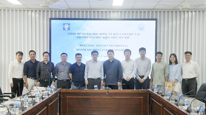L'Università di Architettura di Hanoi riceve e collabora con una delegazione dell'Università di Tongji (Cina).