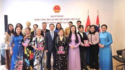 La delegazione dell'Accademia delle donne vietnamite ha collaborato con l'ambasciata norvegese e ha incontrato alcune donne vietnamite residenti all'estero.