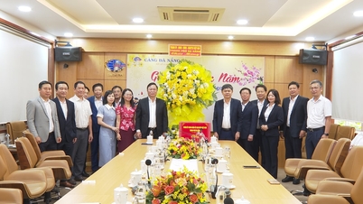 I leader del Comitato del Fronte della Patria del Vietnam di Da Nang visitano le aziende all'inizio del nuovo anno.
