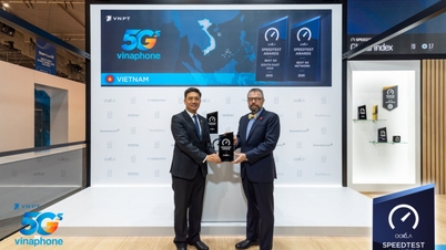 VinaPhone si aggiudica il premio "Miglior rete 5G del Sud-est asiatico" al MWC 2026.