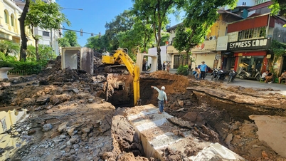 Uno sguardo più da vicino al progetto di controllo delle inondazioni nel centro di Hanoi: i lavori procedono a ritmo accelerato, prima del previsto.
