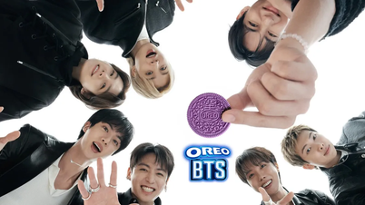 Oreo berkolaborasi dengan BTS untuk menciptakan versi kue spesial.