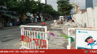 Hanoi errichtet Barrikaden und regelt den Verkehr auf vielen Straßen, um die Modernisierung des Beleuchtungssystems zu ermöglichen.