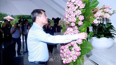 Il Primo Ministro ha offerto incenso a Dong Thap per commemorare i genitori del Presidente Ho Chi Minh.