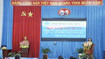 Lam Dong province organizes border security training for grassroots women's cadres.