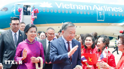 Il Segretario Generale e Presidente To Lam e sua moglie iniziano la loro visita ufficiale in Thailandia.