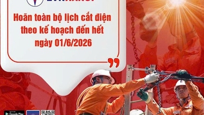 EVNHANOI telah menunda pemadaman listrik yang direncanakan hingga 1 Juni 2026.