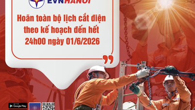 EVNHANOI ha posticipato le interruzioni di corrente programmate al 1° giugno.
