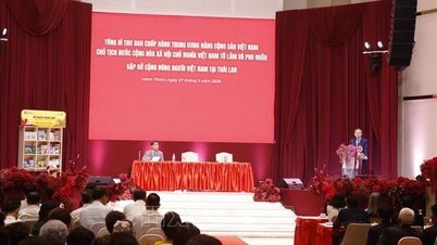 Il Segretario Generale e Presidente To Lam incontra la comunità vietnamita in Thailandia.