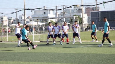 Das Team der Polizei von Quang Ninh hat das Finale des Fußballturniers der Polizeisportfestspiele erreicht.