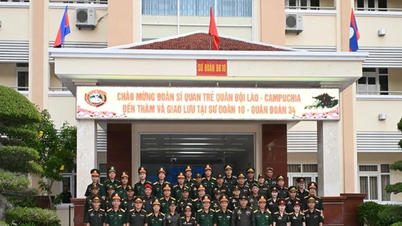 Young officers from Vietnam, Laos, and Cambodia strengthen solidarity.