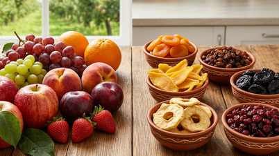 ¿Qué dicen los nutricionistas sobre las frutas frescas y las secas?