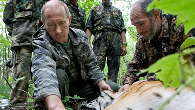 Presiden Rusia Putin menghadiahkan empat ekor harimau kepada sebuah negara jiran.