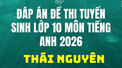 Svarsmall för Thai Nguyens inträdesprov i engelska för årskurs 10 2026.
