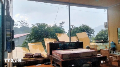 A Lao Cai, temporali e forti venti hanno causato il ferimento di una persona e il danneggiamento dei tetti di 35 abitazioni.