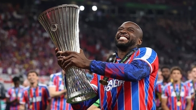 Jean-Philippe Mateta scoorde het winnende doelpunt waarmee Crystal Palace de UEFA Conference League-titel veroverde.