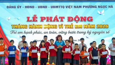 Ngoc Ha Ward difunde el mensaje de proteger a los niños en la era digital.