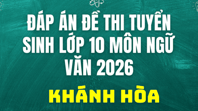 Domande e risposte per l'esame di ammissione alla decima classe in Letteratura a Khanh Hoa nel 2026.