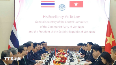 Generalsekretär und Präsident To Lam führte Gespräche mit dem thailändischen Premierminister Anutin Charnvirakul.