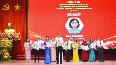 Bắc Ninh: Báo cáo viên Nguyễn Thị Thúy giành giải Nhất Cụm thi số 10
