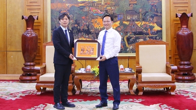 Naib Pengerusi Jawatankuasa Rakyat Wilayah, Pham Van Thinh, menerima kunjungan delegasi China.