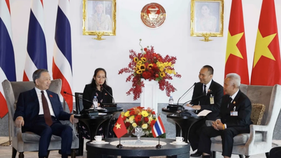 Il Segretario Generale e Presidente To Lam ha incontrato il Presidente del Parlamento thailandese Sophon Saram.