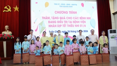 Sekretaris Partai Provinsi mengunjungi dan memberikan hadiah kepada pasien anak di Rumah Sakit Kebidanan dan Pediatri.